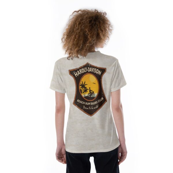 Beach Bum Bikers club V-neck Women's T-shirt - Image 3