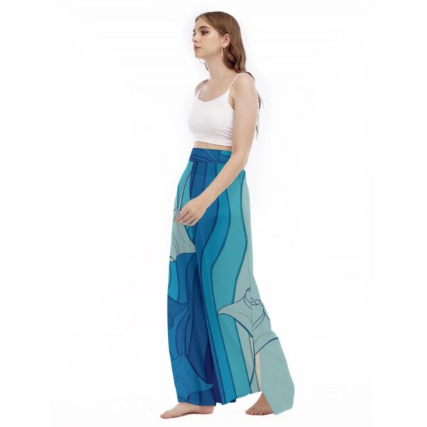 Ray  Women's High Waist Wide Leg Trousers - Image 3