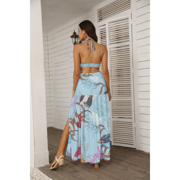 Blue Sea Women's Tie Back Wrap Dress - Image 3