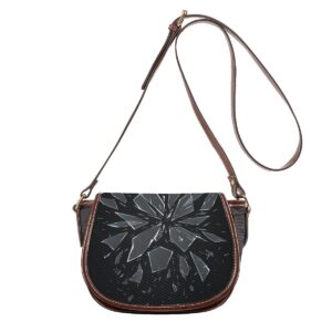 Broken Glass Tambourin Bag With Single Strap