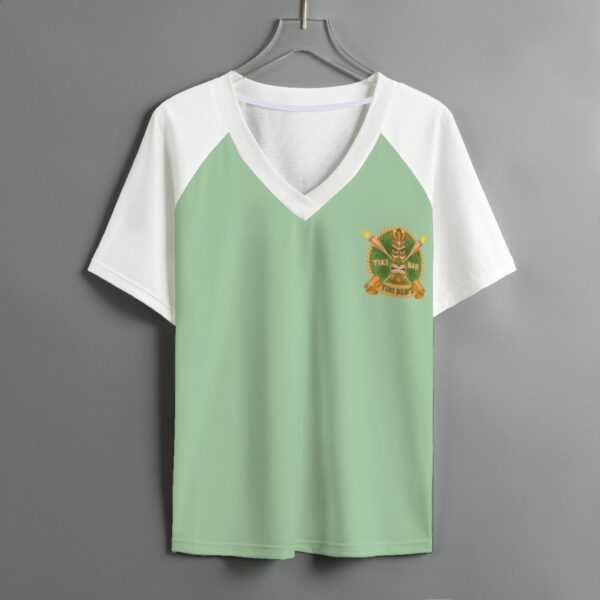 Women's Tiki Bob's V-neck T-shirt With Short Sleeve