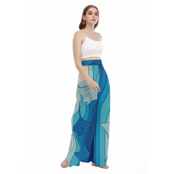 Ray  Women's High Waist Wide Leg Trousers - Image 2